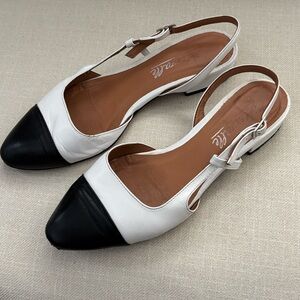 Intervalle Leather Slingback Flats - Shoes/Sandals